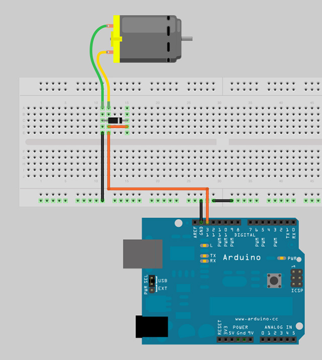 Motorsteuerung direkt per Arduino – Arduino Tutorial